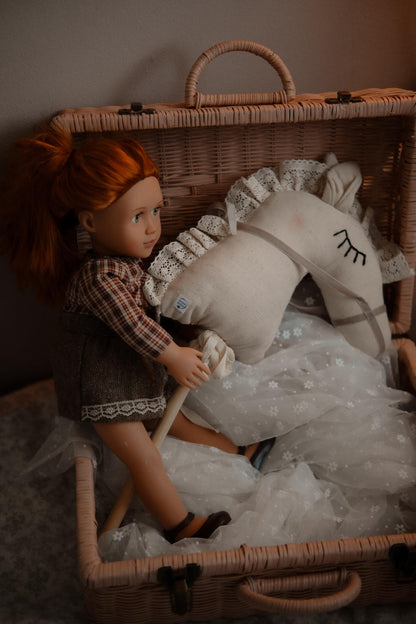 Mini Hobby Horse for Doll, Stick Horse Toy