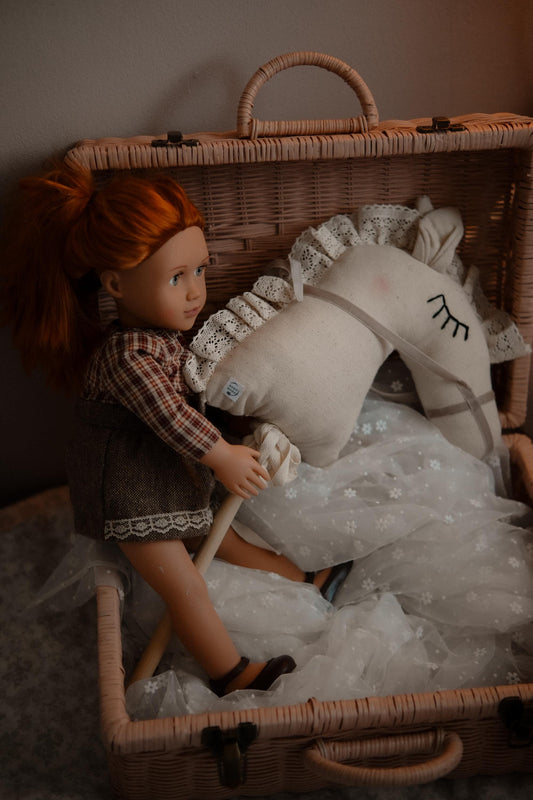 Mini Hobby Horse for Doll, Stick Horse Toy
