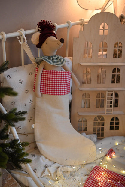 Christmas Stocking Ornament,  Xmas Sock for Gifts