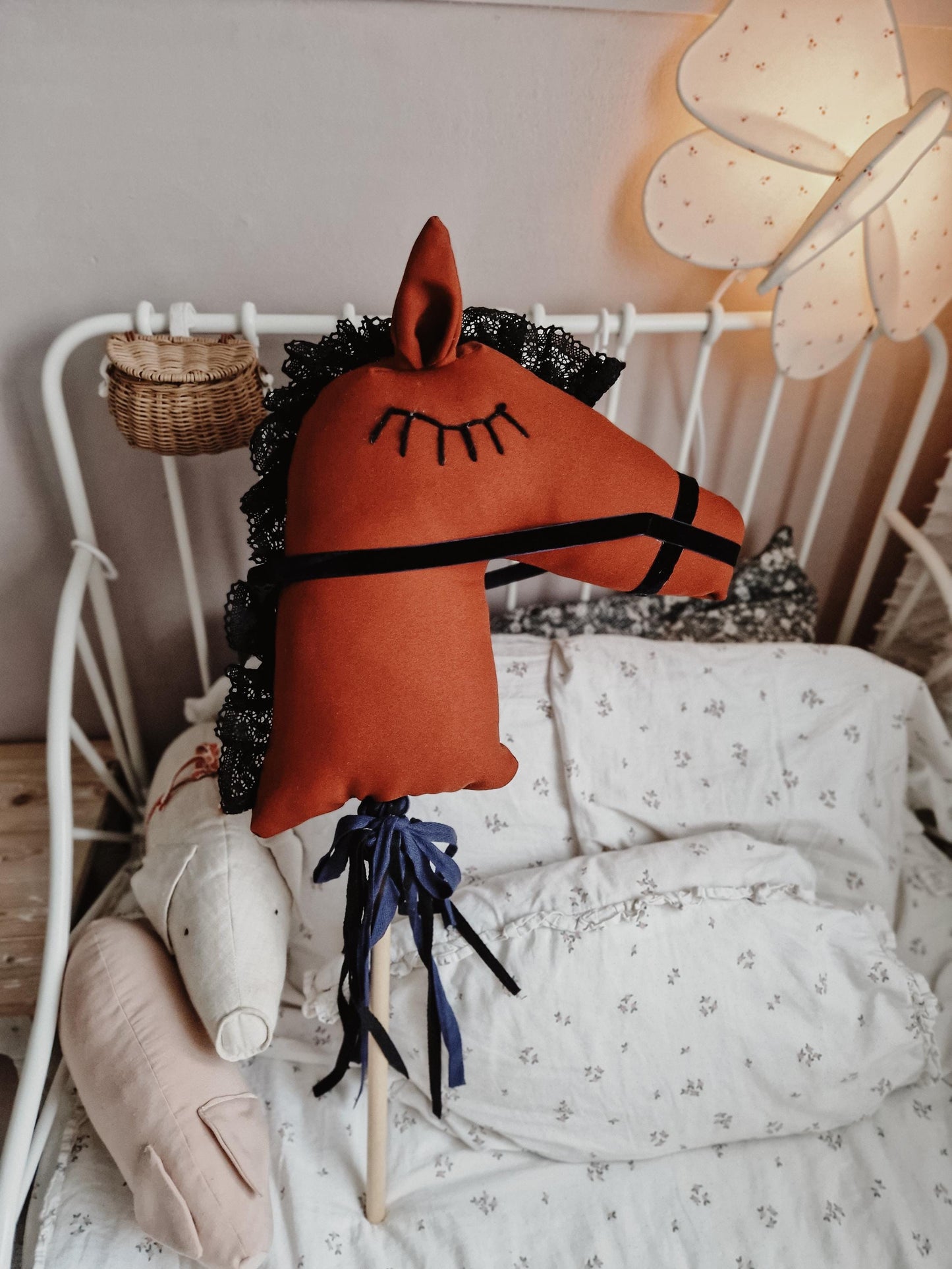 Brown Hobby Horse toy,  Interactive Riding Animal Toy