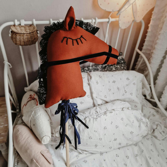 Brown Hobby Horse toy,  Interactive Riding Animal Toy