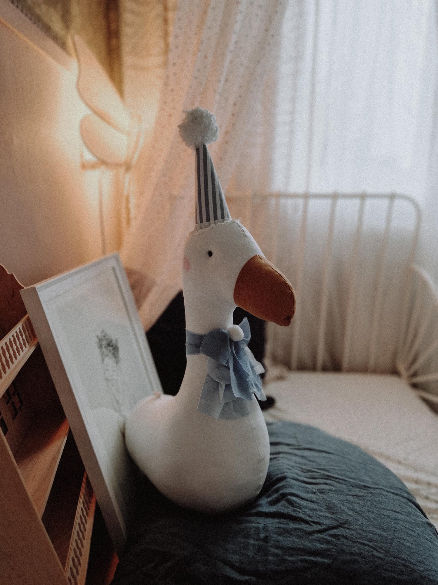 Circus Duck Wall Decor, Plush Duck Hanging Trophy