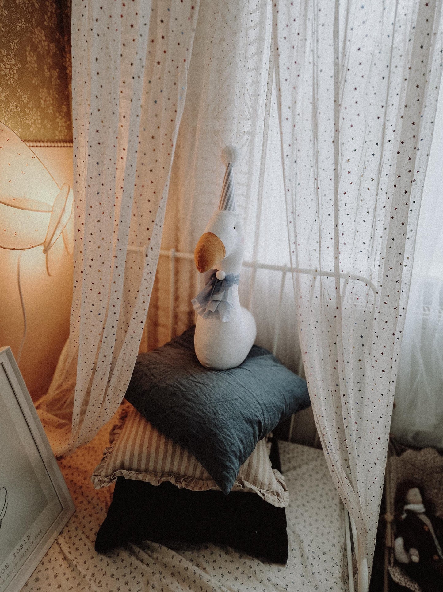 Circus Duck Wall Decor, Plush Duck Hanging Trophy