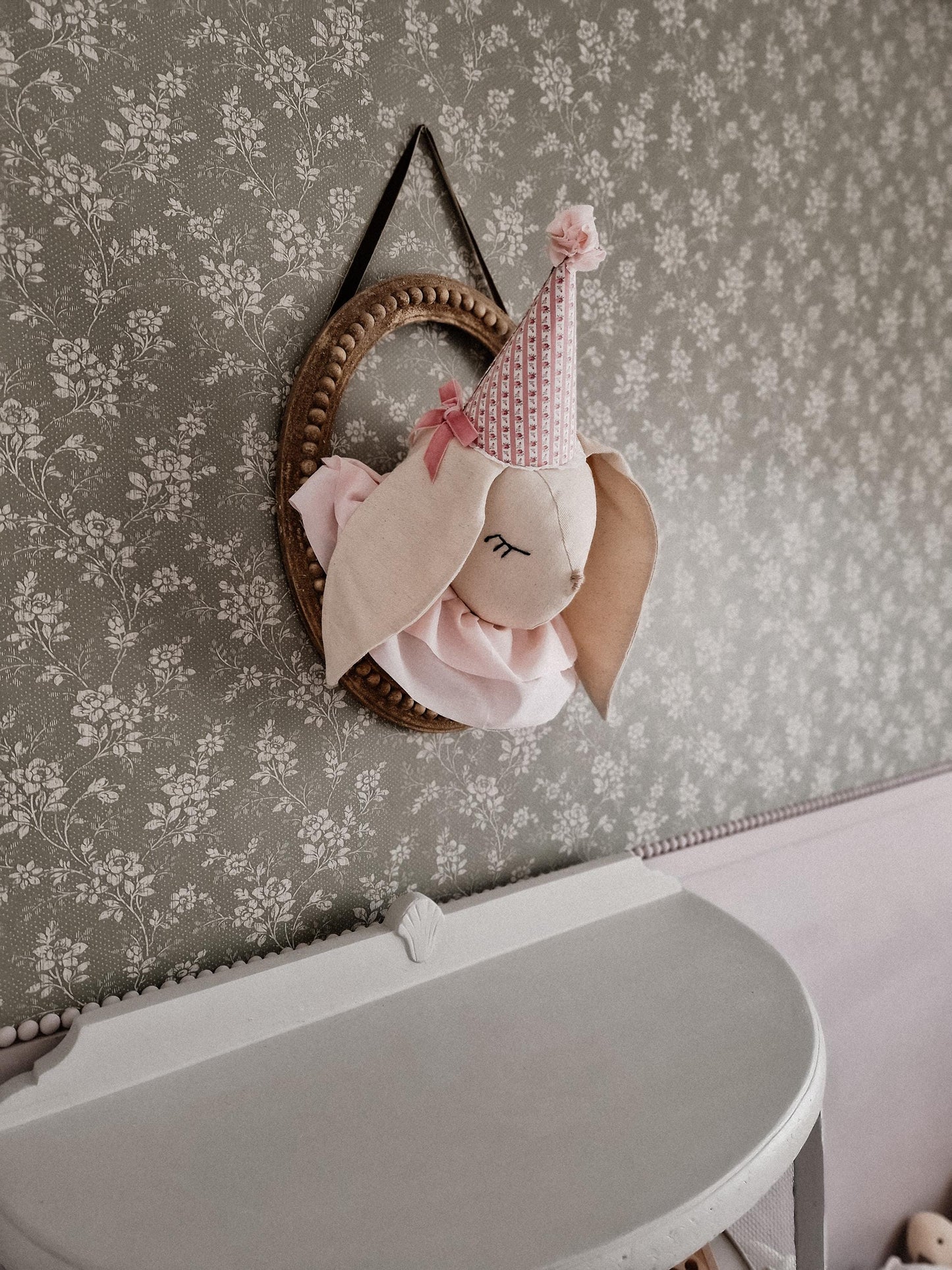 Rabbit hanging Head decoration, circus bunny Trophy