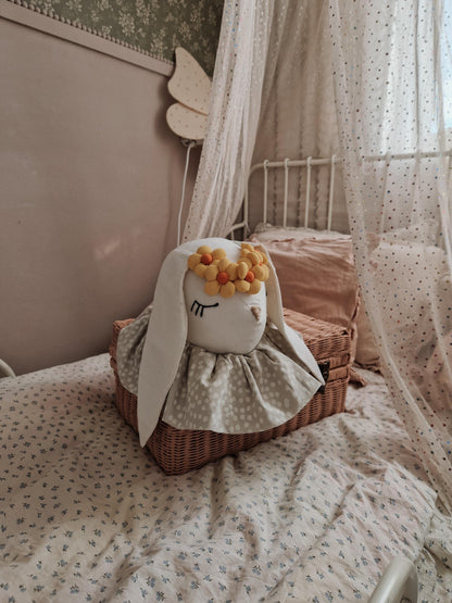 Circus Bunny head wall mount, cotton animal head wall decoration