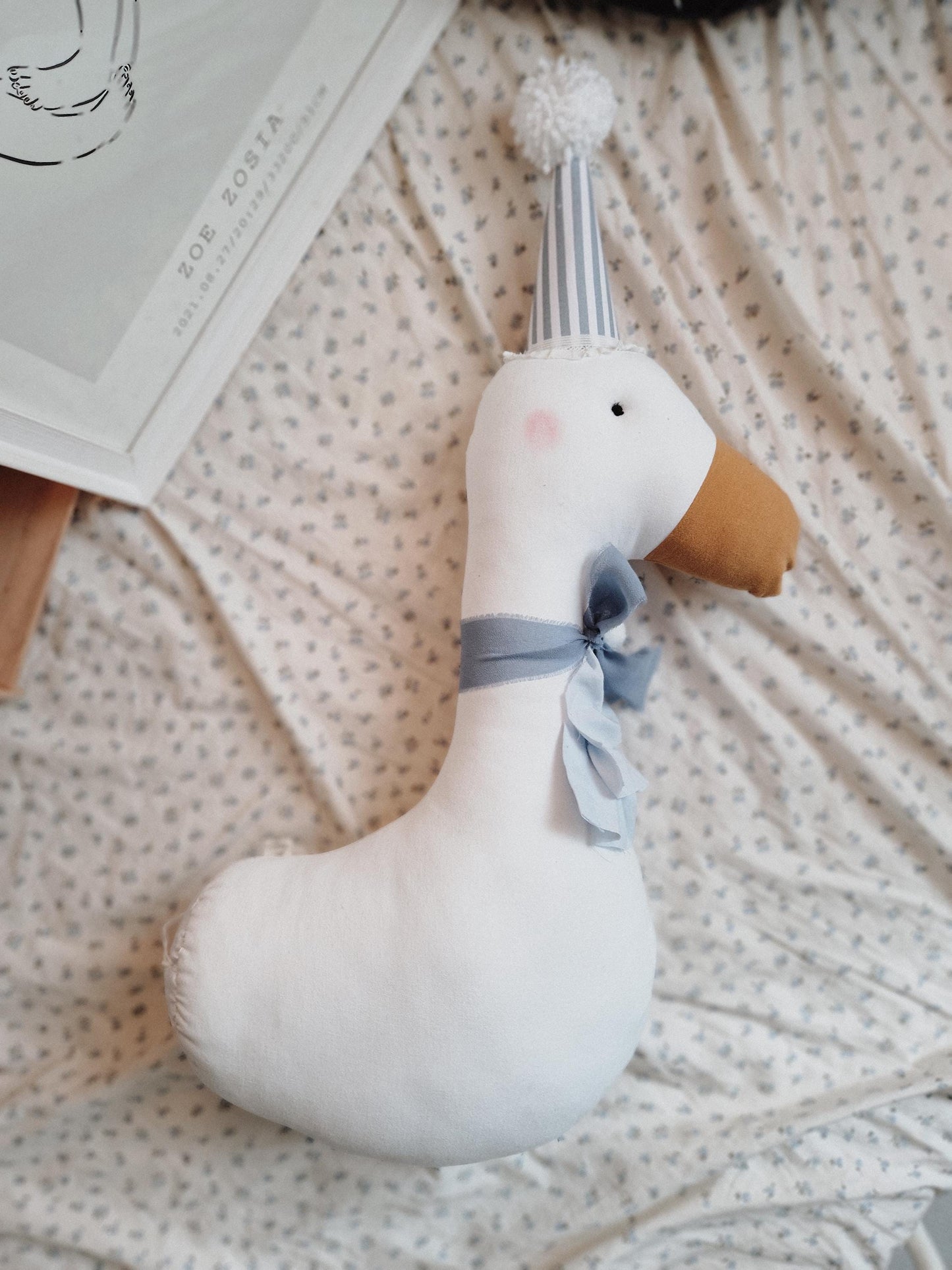 Circus Duck Wall Decor, Plush Duck Hanging Trophy