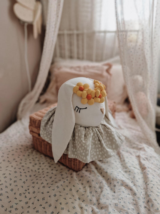 Circus Bunny head wall mount, cotton animal head wall decoration