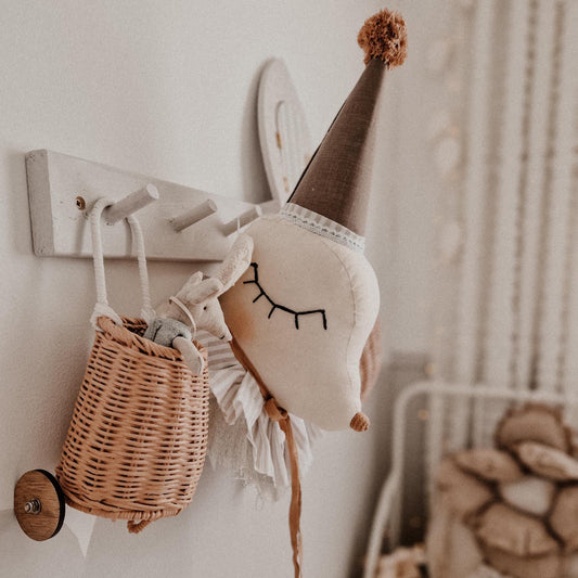 Circus Mice Head, Stuffed Mouse Wall Hanging Decoration